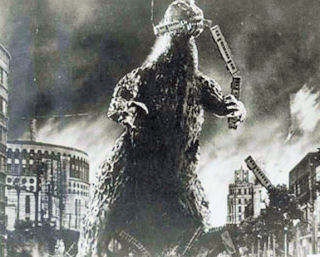 Godzilla towers over Tokyo