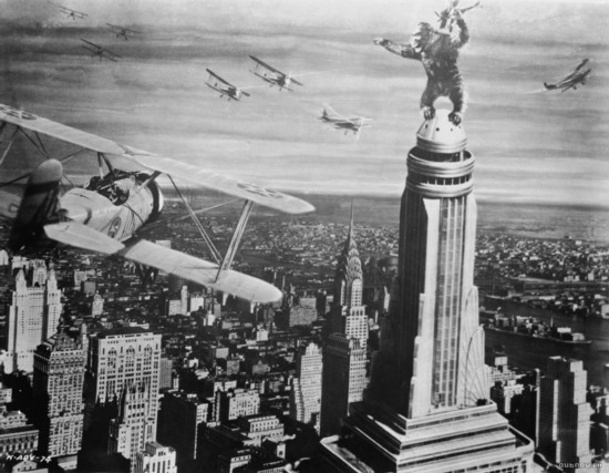 King Kong on top of the Empire State Building