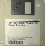PS/1 2123 Starter Diskette